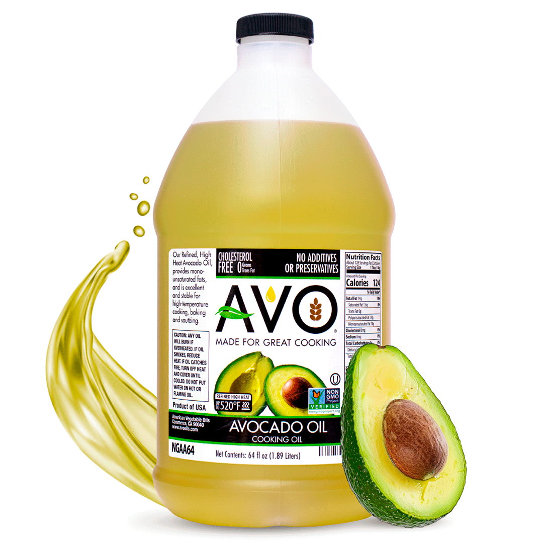 AVO NON GMO 100% Avocado Oil, 64 Fl-oz, NO Preservatives Added
