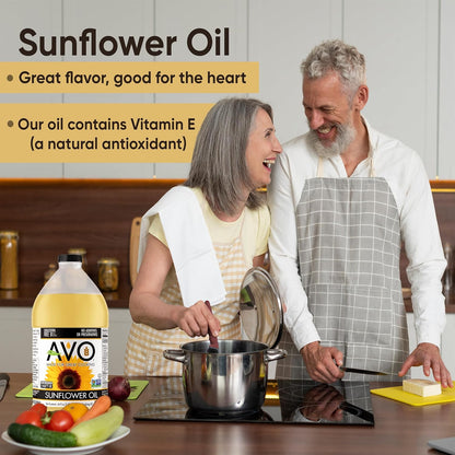 AVO NON-GMO High Oleic Sunflower Oil for General Cooking - 64 fl oz