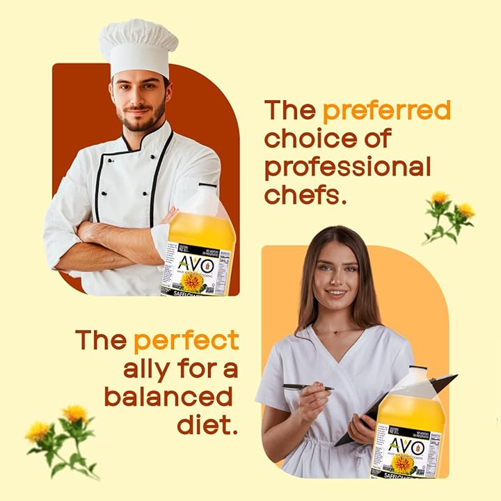 AVO Naturally Processed NON-GMO High Oleic Safflower Oil, 1 Gallon