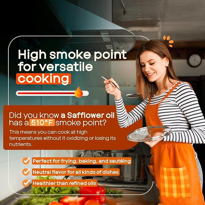 AVO Naturally Processed NON-GMO High Oleic Safflower Oil, 1 Gallon