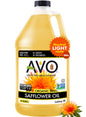 AVO ORGANIC 100% High Oleic SAFFLOWER Oil Frying, Baking, Non-stick Sautéing, Salads, Vinaigrette, Marinades, Pan Coating, General Cooking 64 Fl-oz (Half a Gallon), NO preservatives added, Naturally Processed