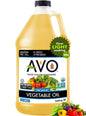 AVO ORGANIC 100% VEGETABLE Oil, 64 Fl-oz (Half a Gallon) NO preservatives added