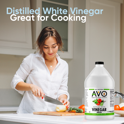 AVO 1 Gallon (128 oz) Pure Natural Distilled White Vinegar - 5% Acidity