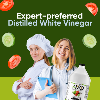 AVO 1 Gallon (128 oz) Pure Natural Distilled White Vinegar - 5% Acidity