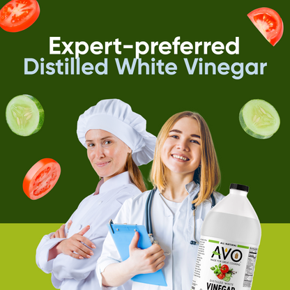 AVO Half Gallon 2Pk-64 oz Pure Natural Distilled White Vinegar - 5% Acidity