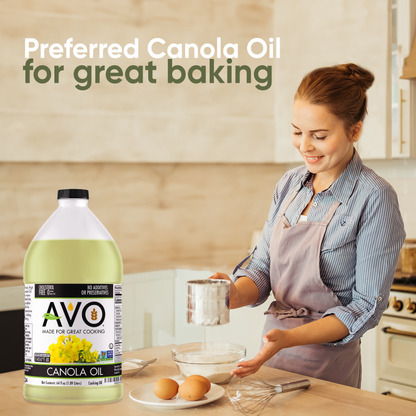 AVO NON-GMO Certified Expeller Pressed Canola Oil - 64 fl oz