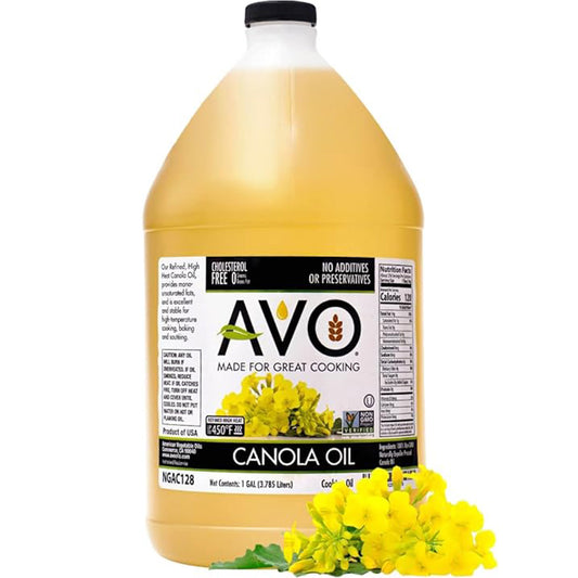AVO NON-GMO Certified Expeller Pressed Canola Oil - 1 Gallon