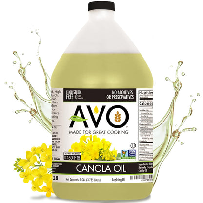 AVO NON-GMO Certified Expeller Pressed Canola Oil - 1 Gallon