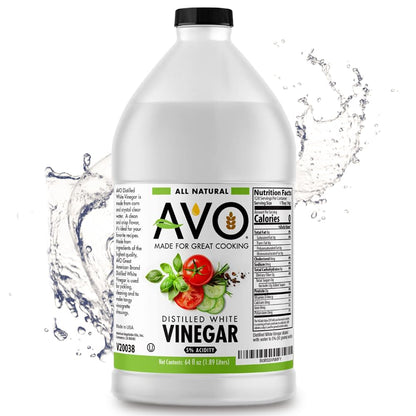 AVO Half Gallon (64 fl oz) Pure Natural Distilled White Vinegar - 5% Acidity