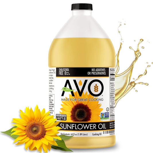 AVO NON-GMO High Oleic Sunflower Oil for General Cooking - 64 fl oz