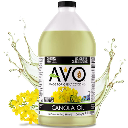 AVO NON-GMO Certified Expeller Pressed Canola Oil - 64 fl oz