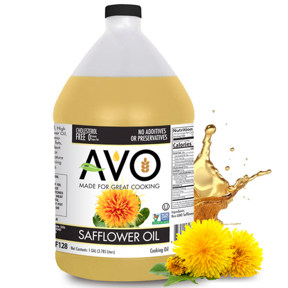 AVO Naturally Processed NON-GMO High Oleic Safflower Oil, 1 Gallon