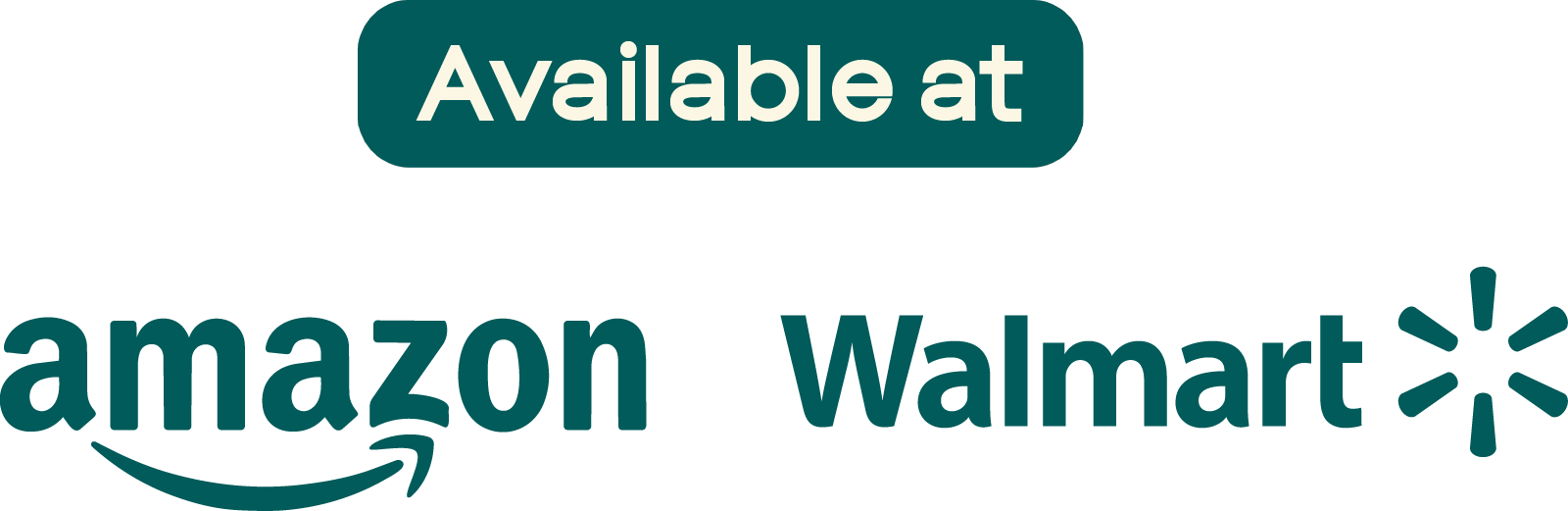 Available at Amazon and Walmart